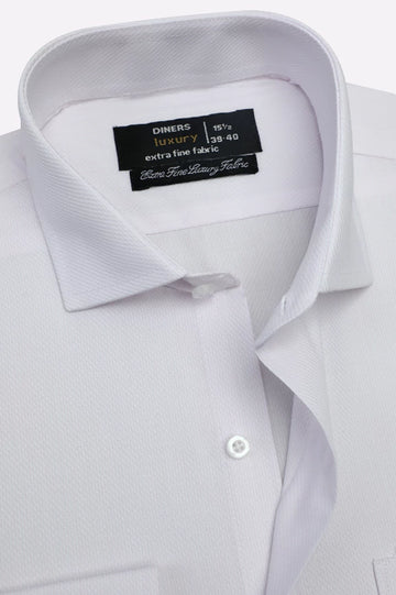 White Stripes Formal Shirt