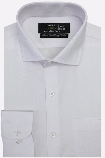 White Stripes Formal Shirt