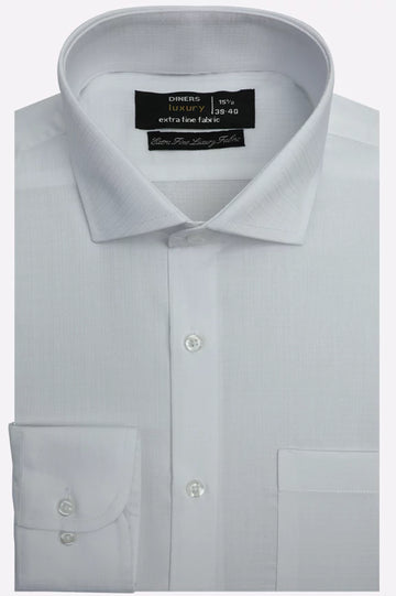 White Self Formal Shirt