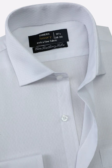 Self White Formal Shirt