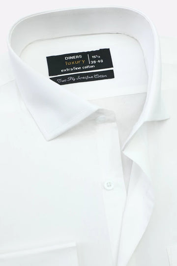 White Plain Formal Shirt
