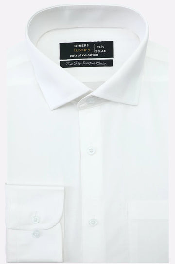 White Plain Formal Shirt