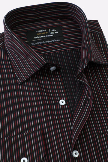 Multicolor Pencil Stripes Formal Shirt