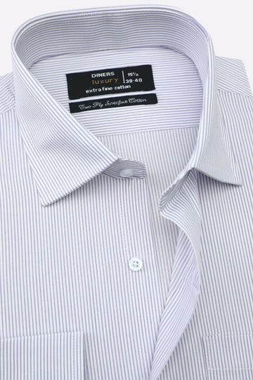 Purple Stripes Formal Shirt