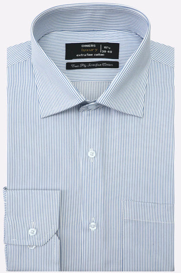 Blue Candy Stripes Formal Shirt