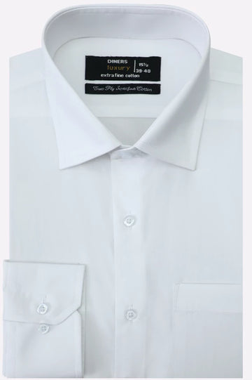 White Plain Formal Shirt
