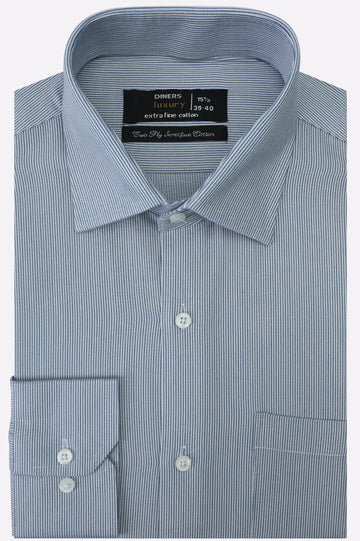 Blue Candy Stripes Formal Shirt