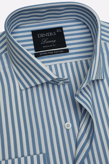 Blue Bengal Stripes Formal Shirt