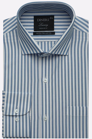 Blue Bengal Stripes Formal Shirt