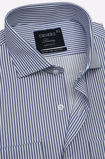 Blue Bengal Stripes Formal Shirt