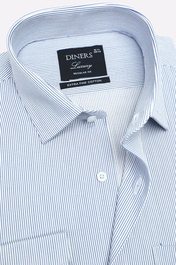Blue Stripes Formal Shirt