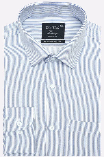 Blue Stripes Formal Shirt