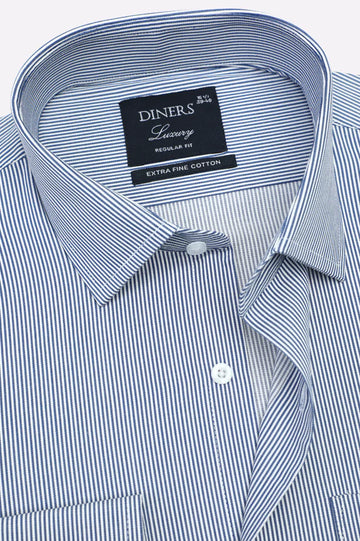 Blue Stripes Formal Shirt