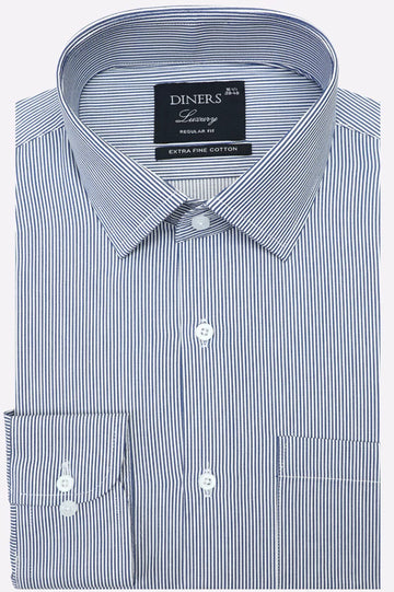 Blue Stripes Formal Shirt