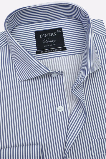Blue Stripes Formal Shirt