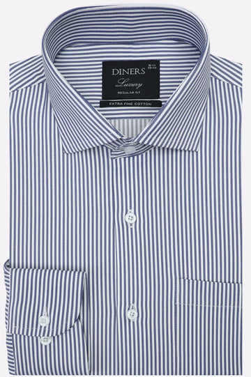 Blue Stripes Formal Shirt
