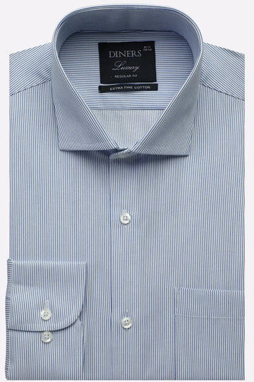 Blue Candy Stripes Formal Shirt