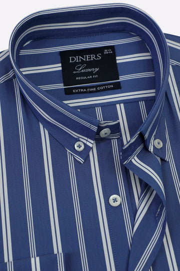 Blue Stripes Formal Shirt