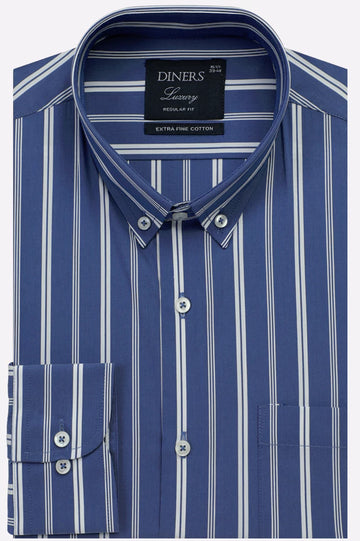Blue Stripes Formal Shirt