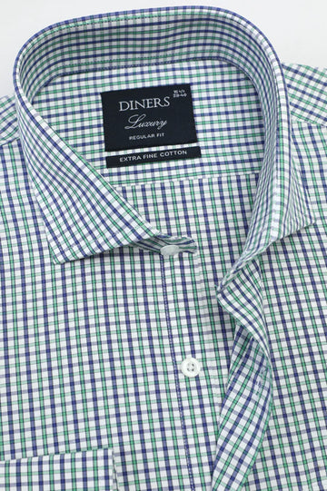 Multicolor Mini-Check Formal Shirt