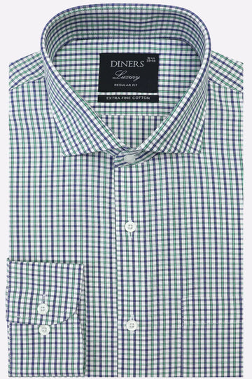 Multicolor Mini-Check Formal Shirt