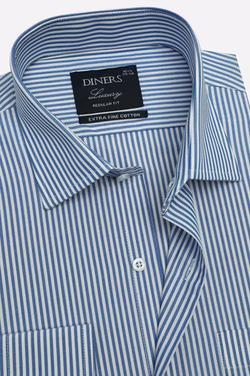 Blue Bengal Stripes Formal Shirt