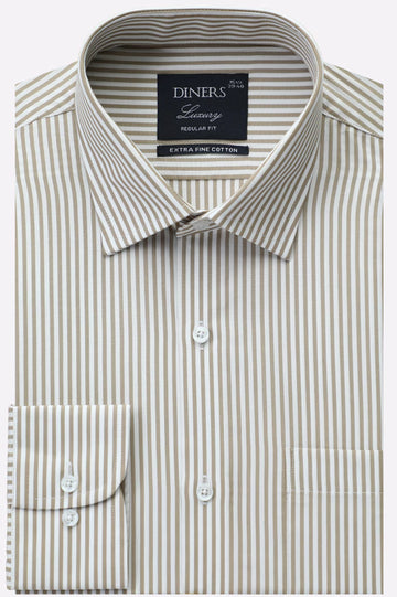 Fawn Bengal Stripes Formal Shirt