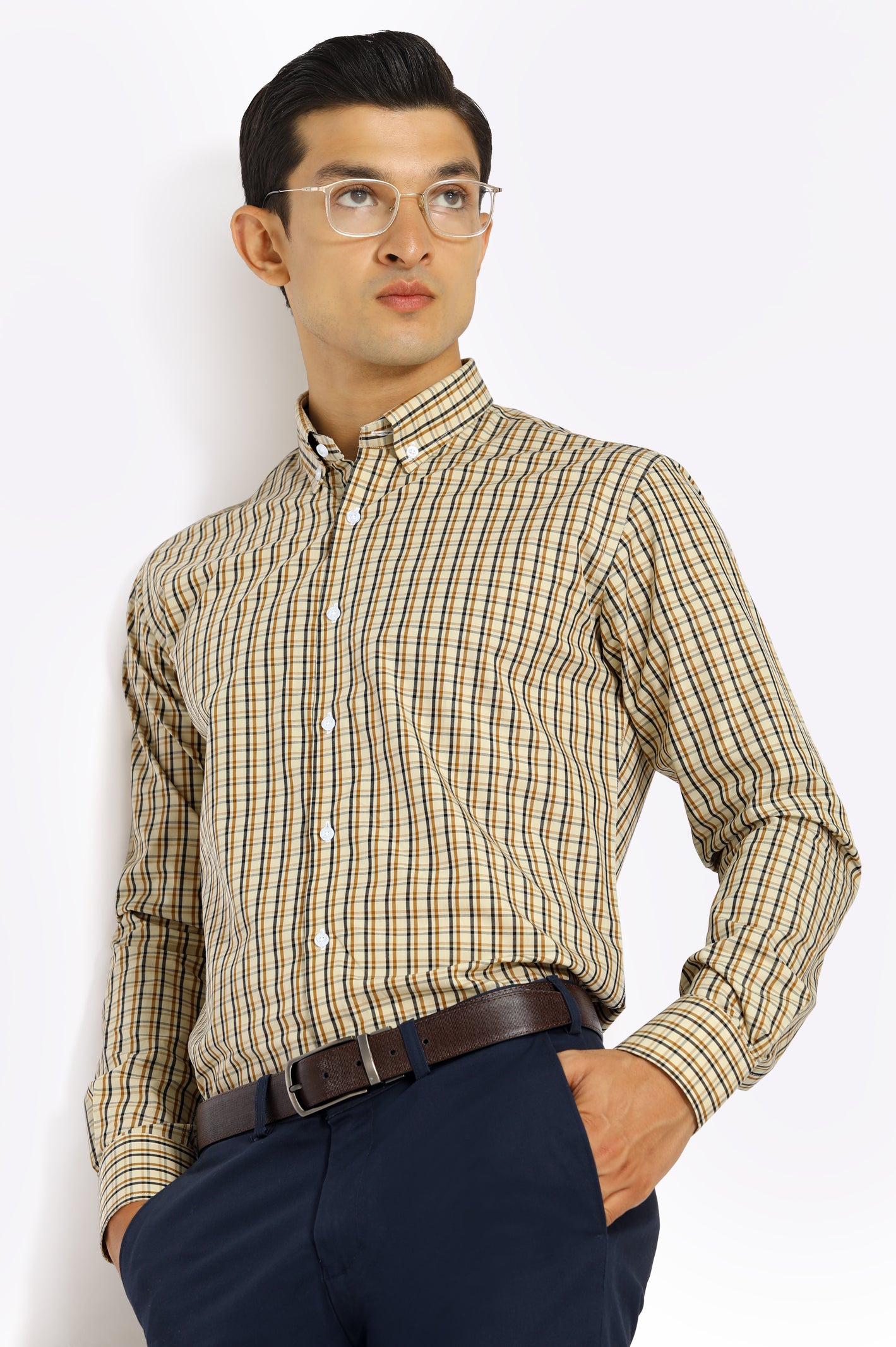 Multicolor Tattersall Check Casual Shirt From Diners