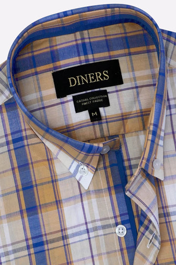 Multicolor Glen Plaid Check Casual Shirt
