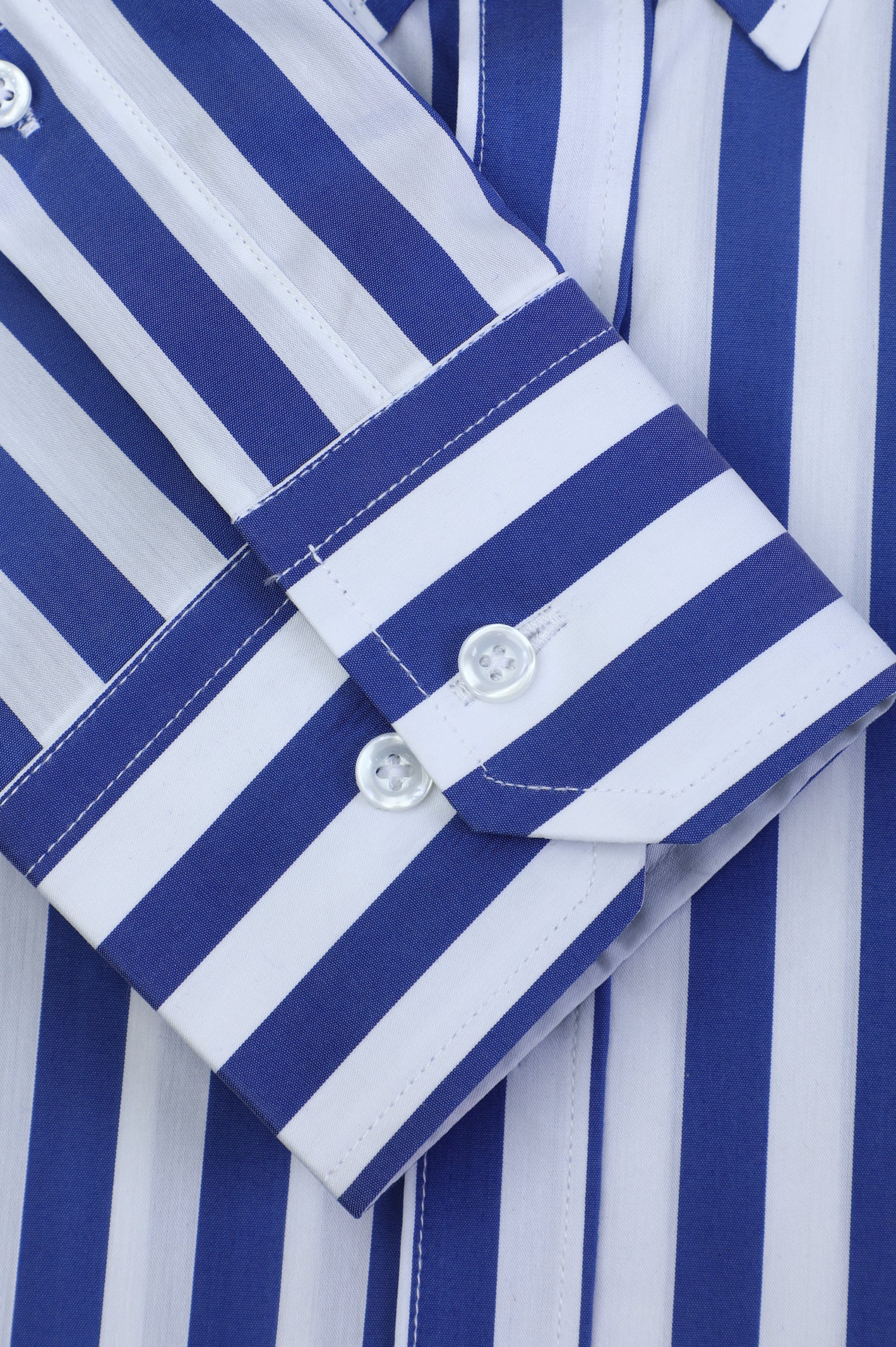 Blue Awning Stripe Casual Shirt From Diners