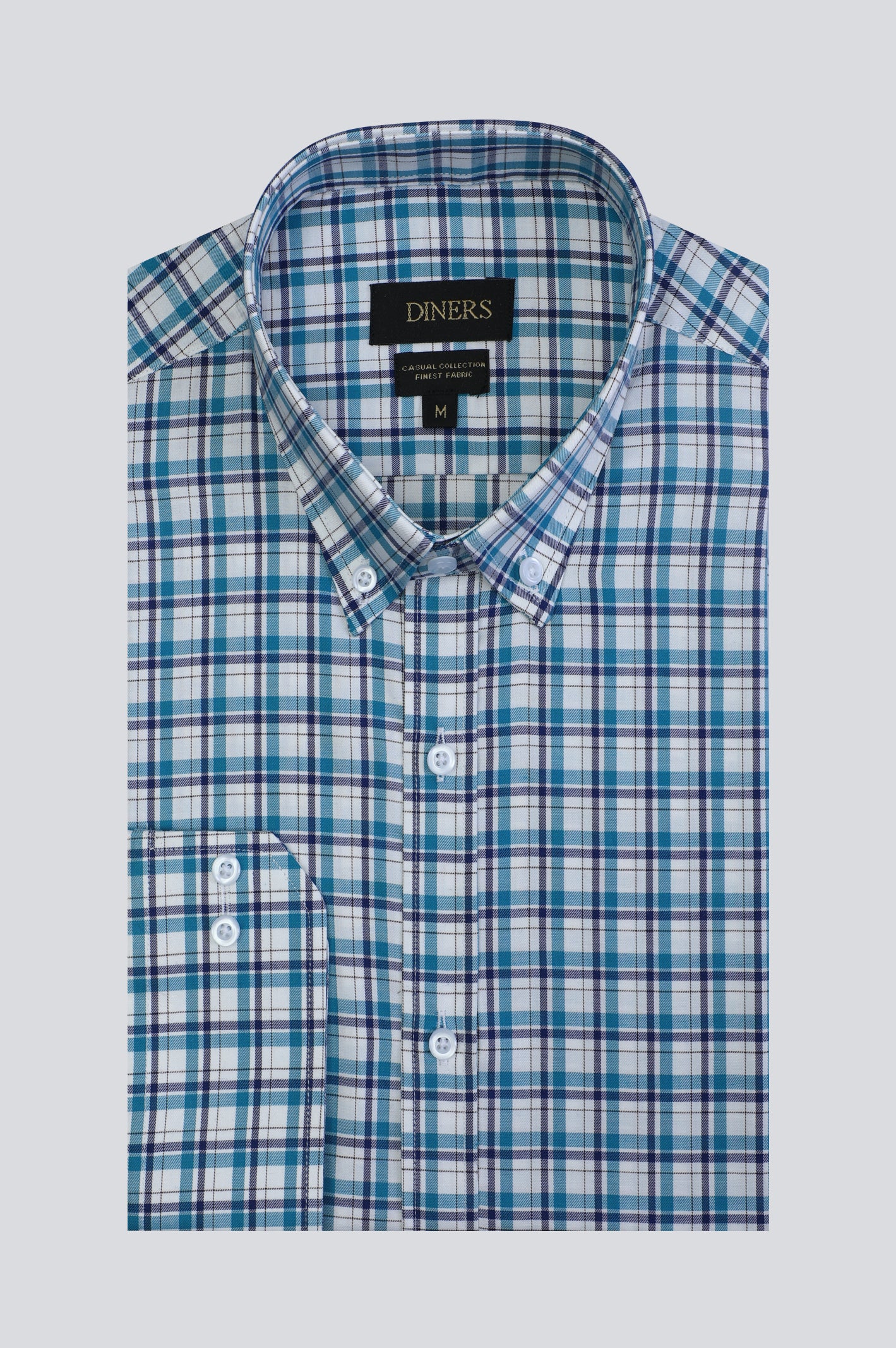 Multicolor Plaid Check Casual Shirt From Diners