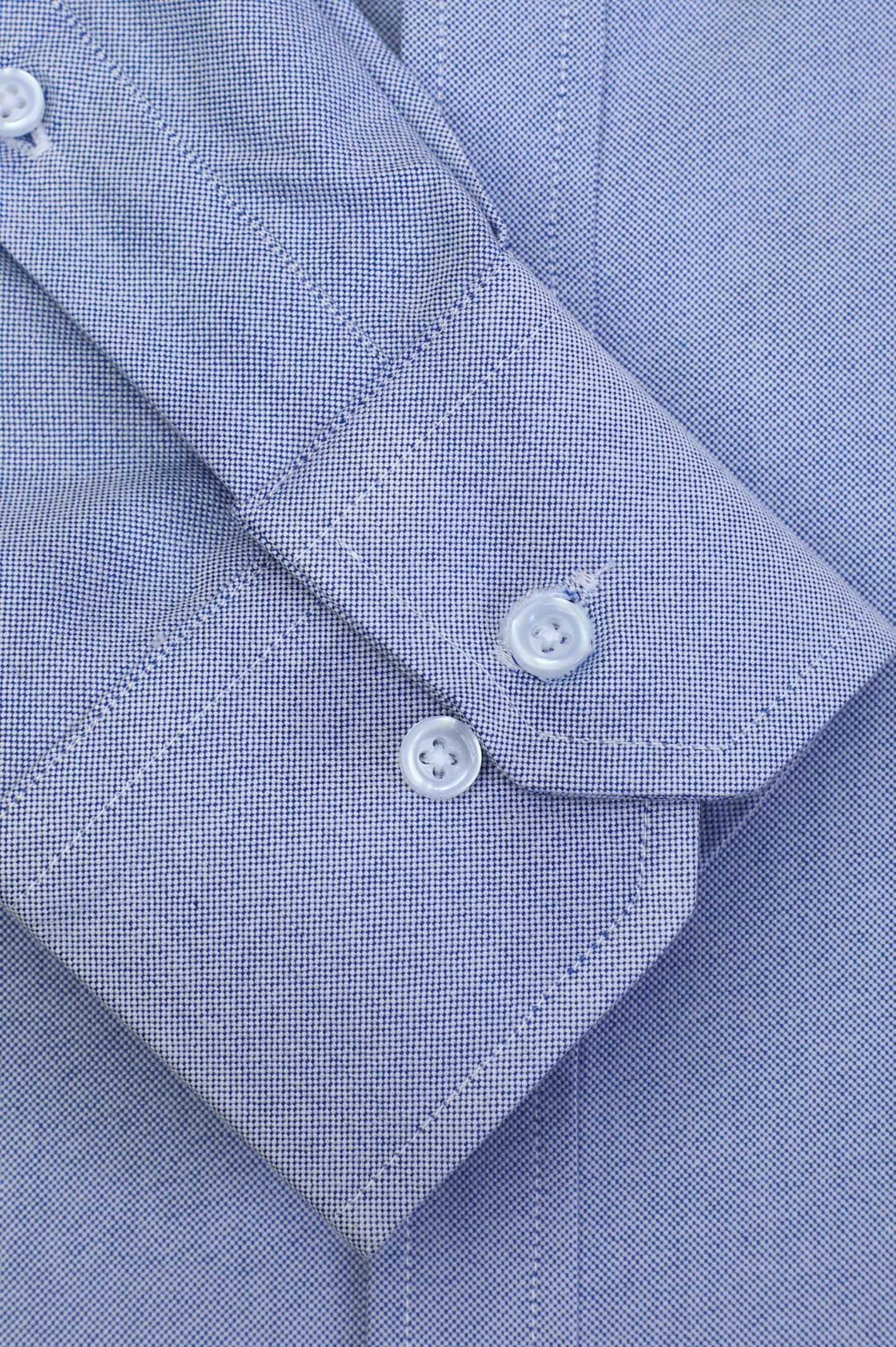 Blue Oxford Textured Casual Shirt From Diners