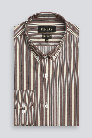 Multicolor Stripes Casual Shirt