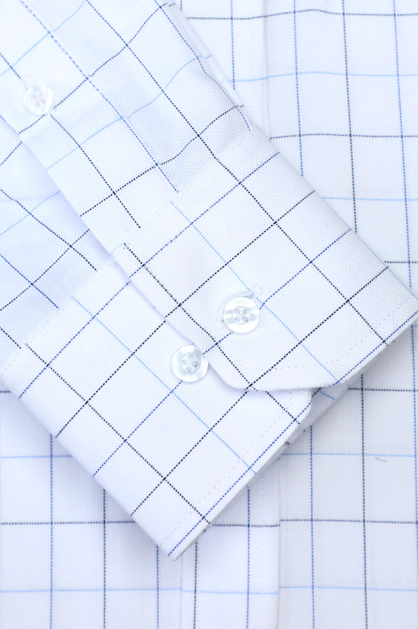 White Windowpane Check Casual Shirt For Men From Diners