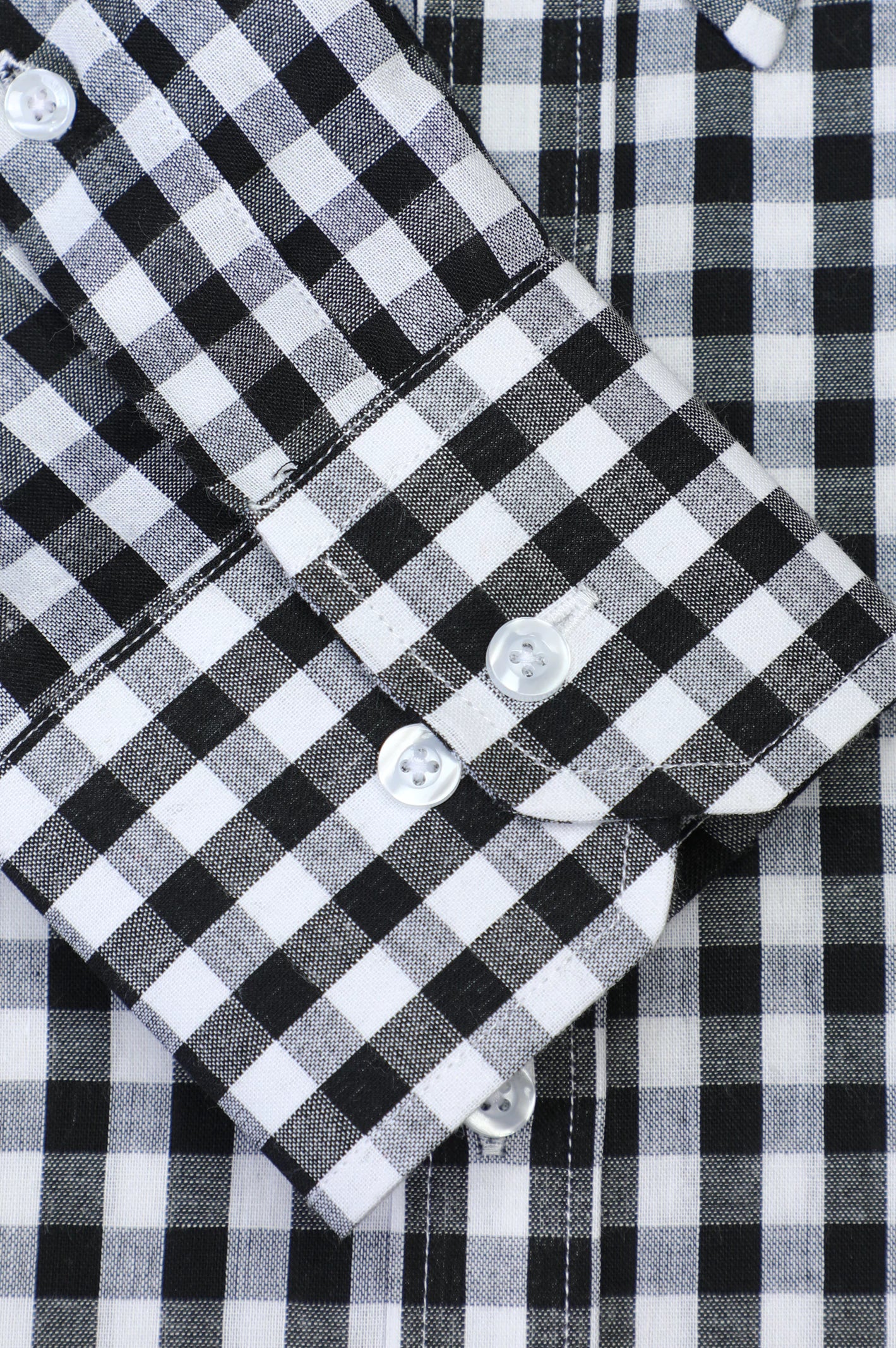 Black Gingham Casual Shirt For Men From Diners