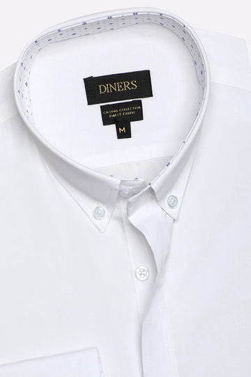 White Plain Casual Shirt