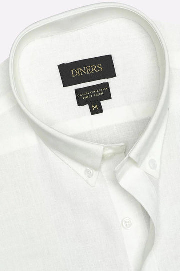White Plain Casual Shirt