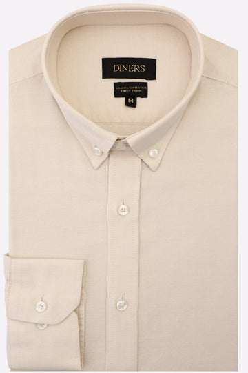 Fawn Self Textured Casual Shirt