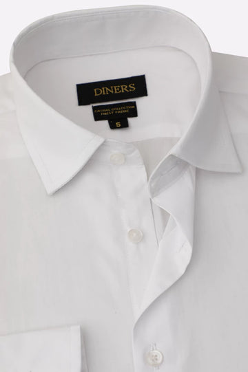 White Plain Casual Shirt