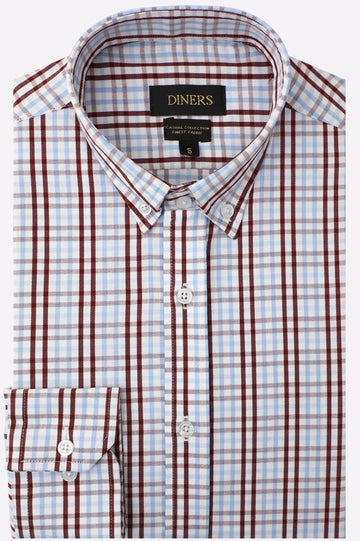 Multicolor Tattersall Check Casual Shirt