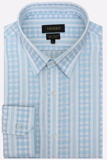 Blue Check Casual Shirt