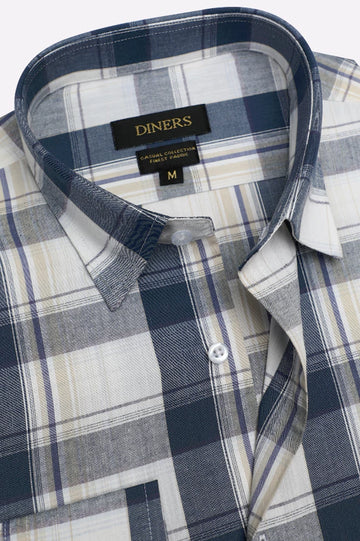 Multicolor Plaid Check Casual Shirt