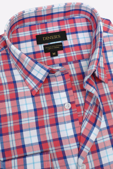 Multicolor Plaid Check Casual Shirt