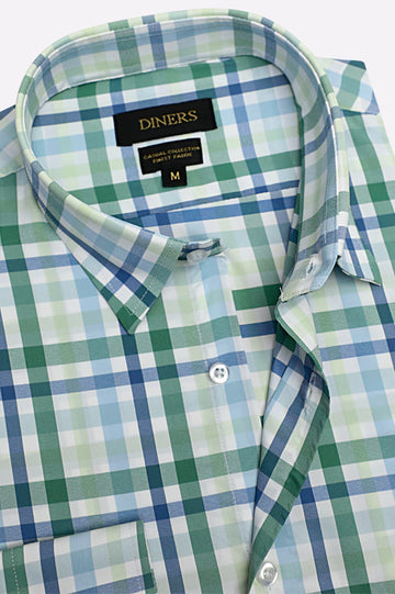 Multicolor Tattersall Check Casual Shirt