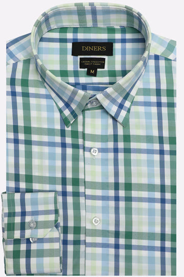 Multicolor Tattersall Check Casual Shirt