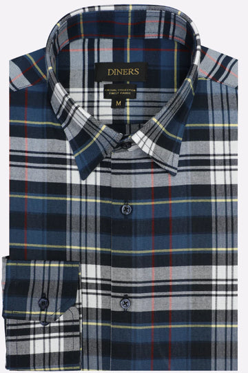 Multicolor Flannel Check Casual Shirt