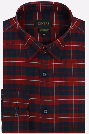 Multicolor Tattersall Check Casual Shirt