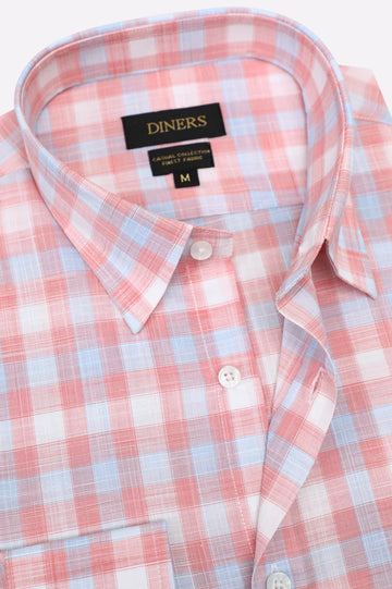 Multicolor Check Pattern Casual Shirt