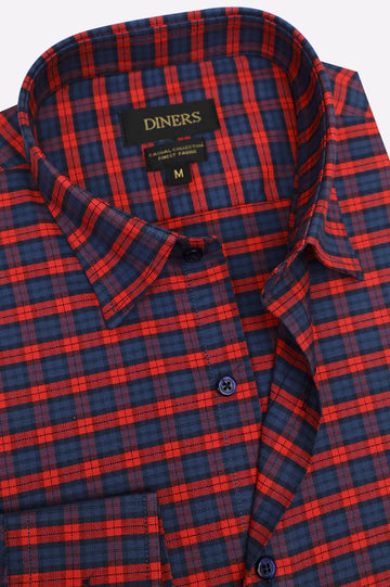 Multicolor Tattersall Check Casual Shirt
