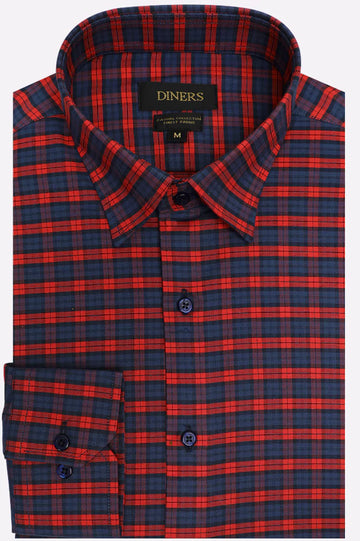 Multicolor Tattersall Check Casual Shirt